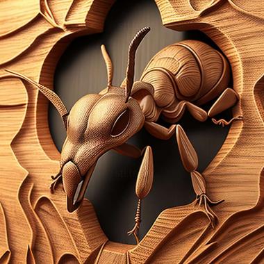 3D модель Pseudomyrmex concolor (STL)